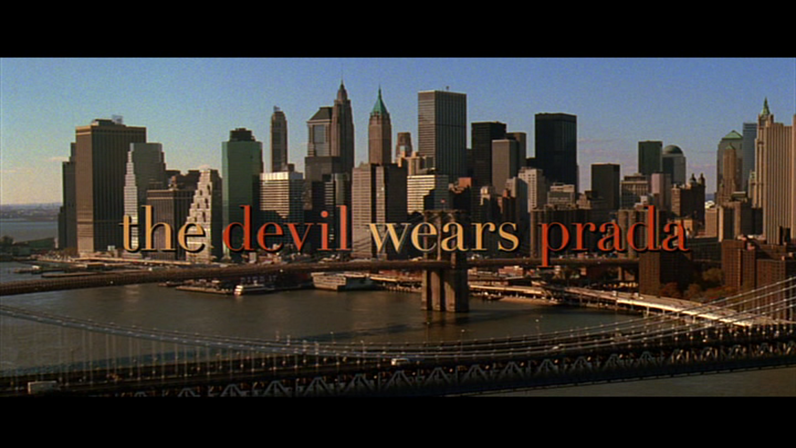 An establishing scene from The Devil Wears Prada